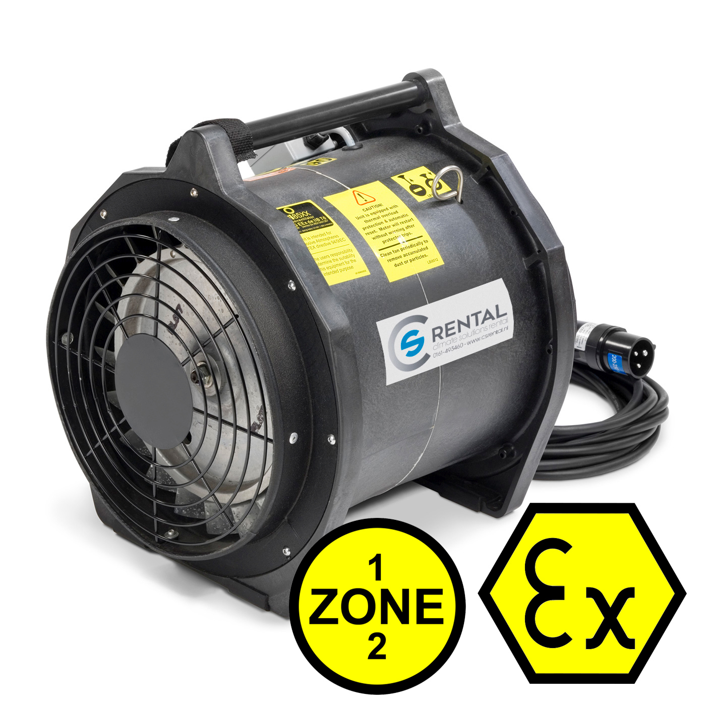 Radialventilator - Absaugung - EX - 230 Volt - 725m³/h
